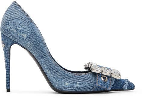 dolce gabbana denim heels|dolce and gabbana heels sale.